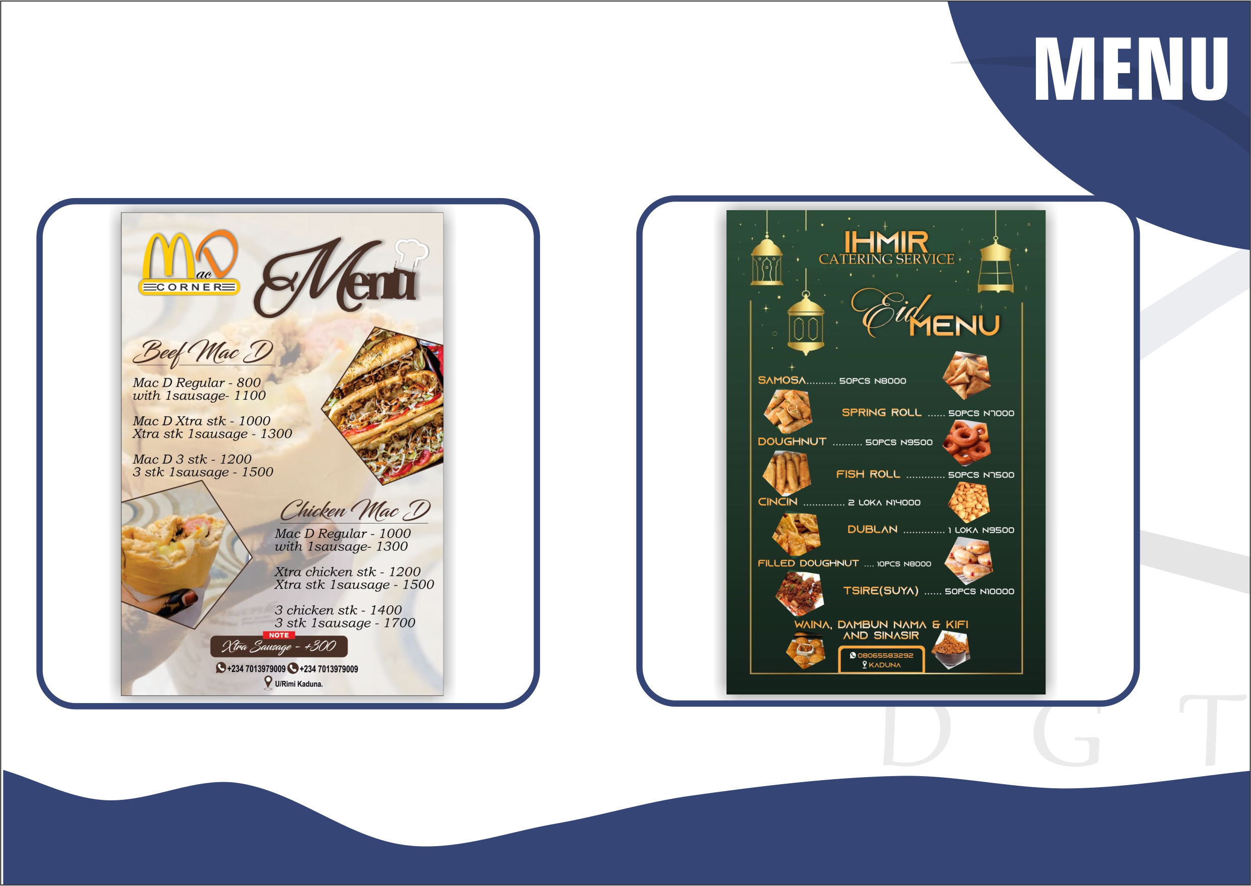 Food Menus